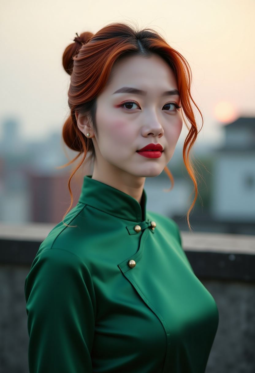 她换上泳装之后